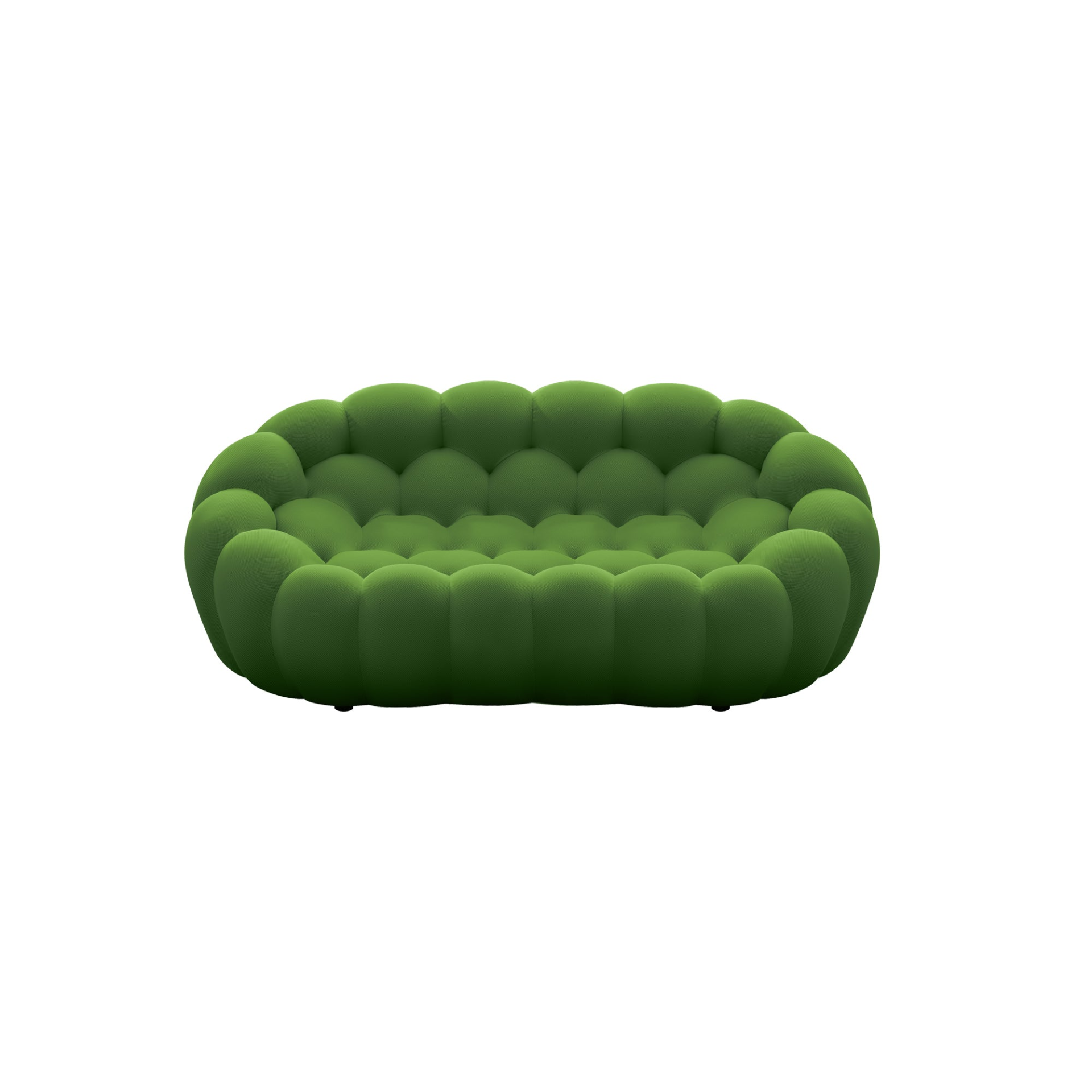 74.8'' Modern bubble floor couch for living room,green