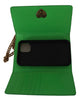 DOLCE & GABBANA Green Leather Devotion Cardholder IPHONE 11 PRO Wallet