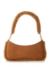 JACQUEMUS Light Brown Leather Le Bisou Doux Shoulder Bag