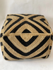 Load image into Gallery viewer, Spura Home Handmade Knitted Pouf Square Jute Ottoman