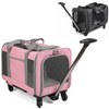 Load image into Gallery viewer, Portable Pet Trolley Case Detachable Universal Wheel Breathable Foldable Large Capacity Pet Puppy Travel Bag Breathable Mesh Bag