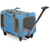 Portable Pet Trolley Case Detachable Universal Wheel Breathable Foldable Large Capacity Pet Puppy Travel Bag Breathable Mesh Bag