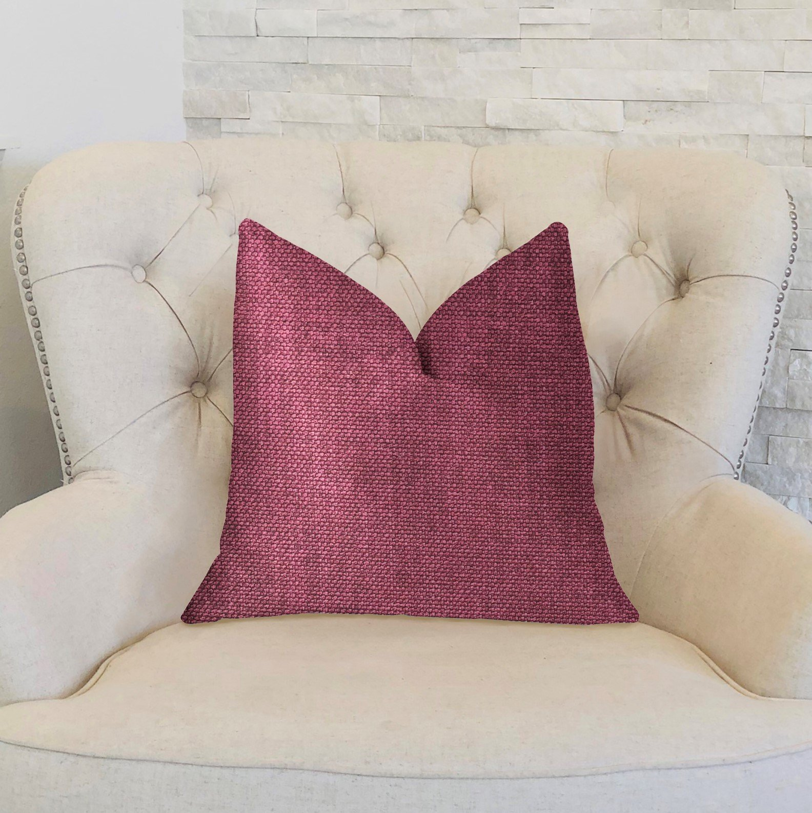 Plumptious Purple Luxury Throw Pillow