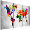 Canvas Painting - Artistic World - Triptych