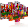 Canvas Painting - Small Colorful Town