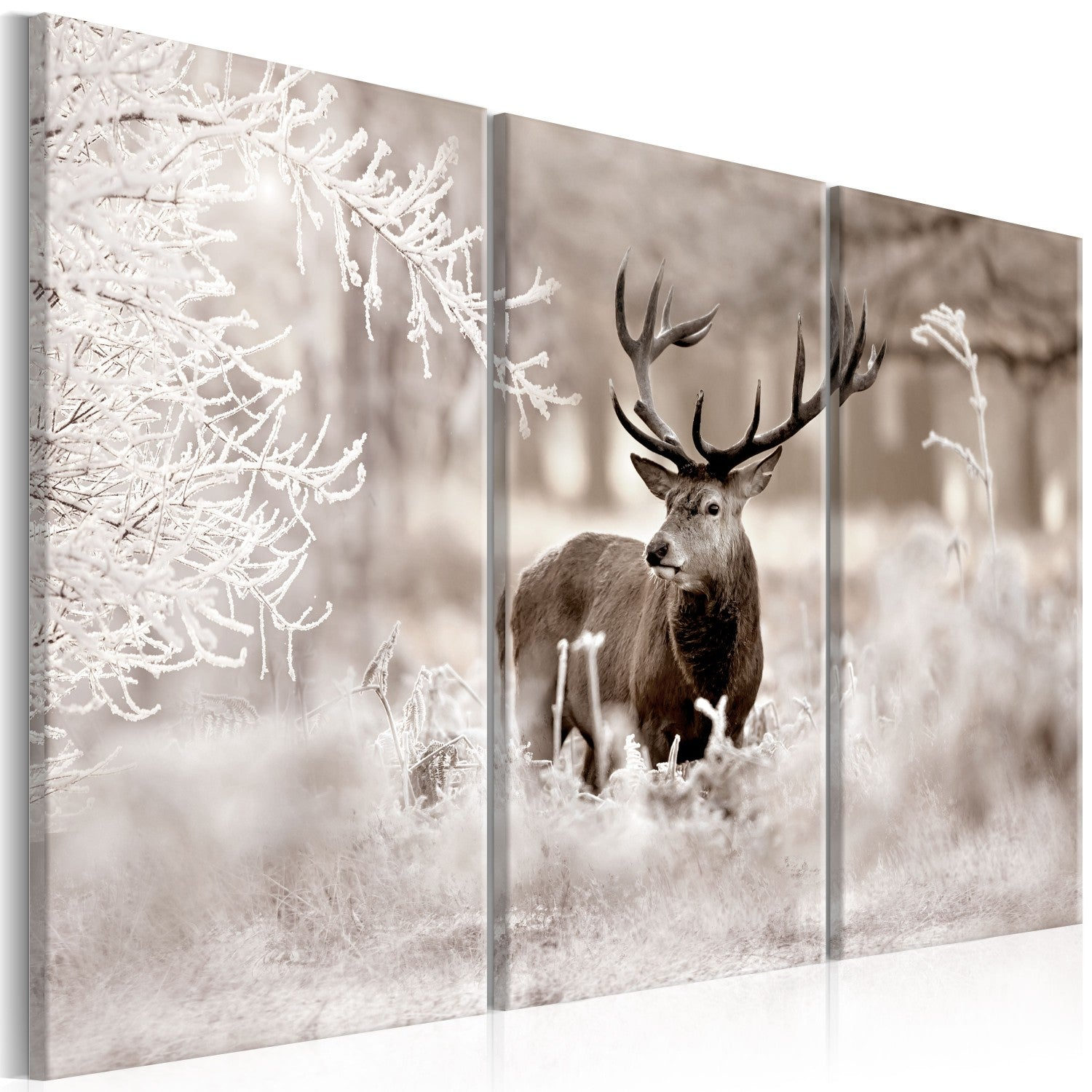 Canvas Painting - Deer in Sepia I