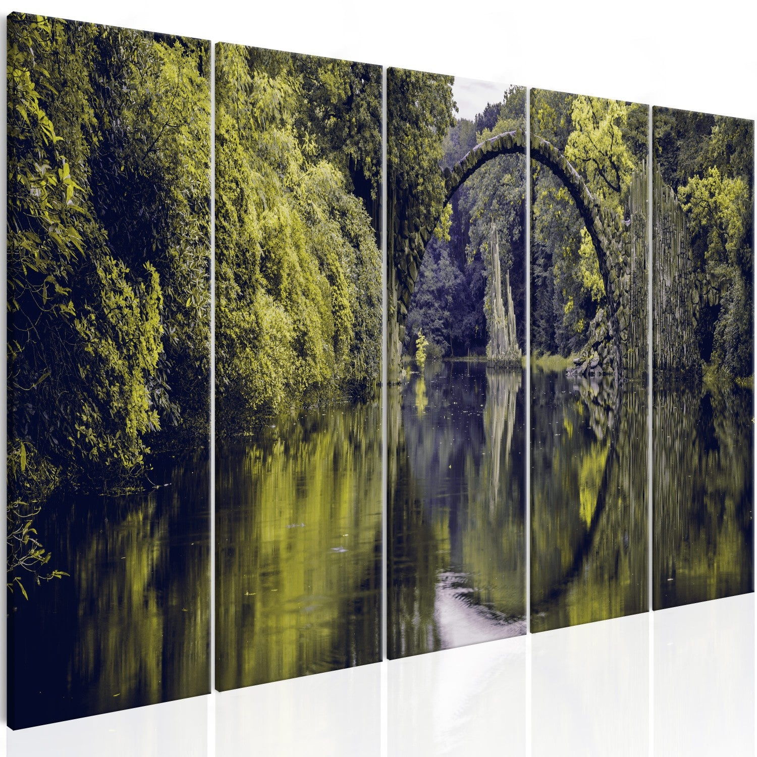 Canvas Painting - Stone Arch (5 Parts) Narrow