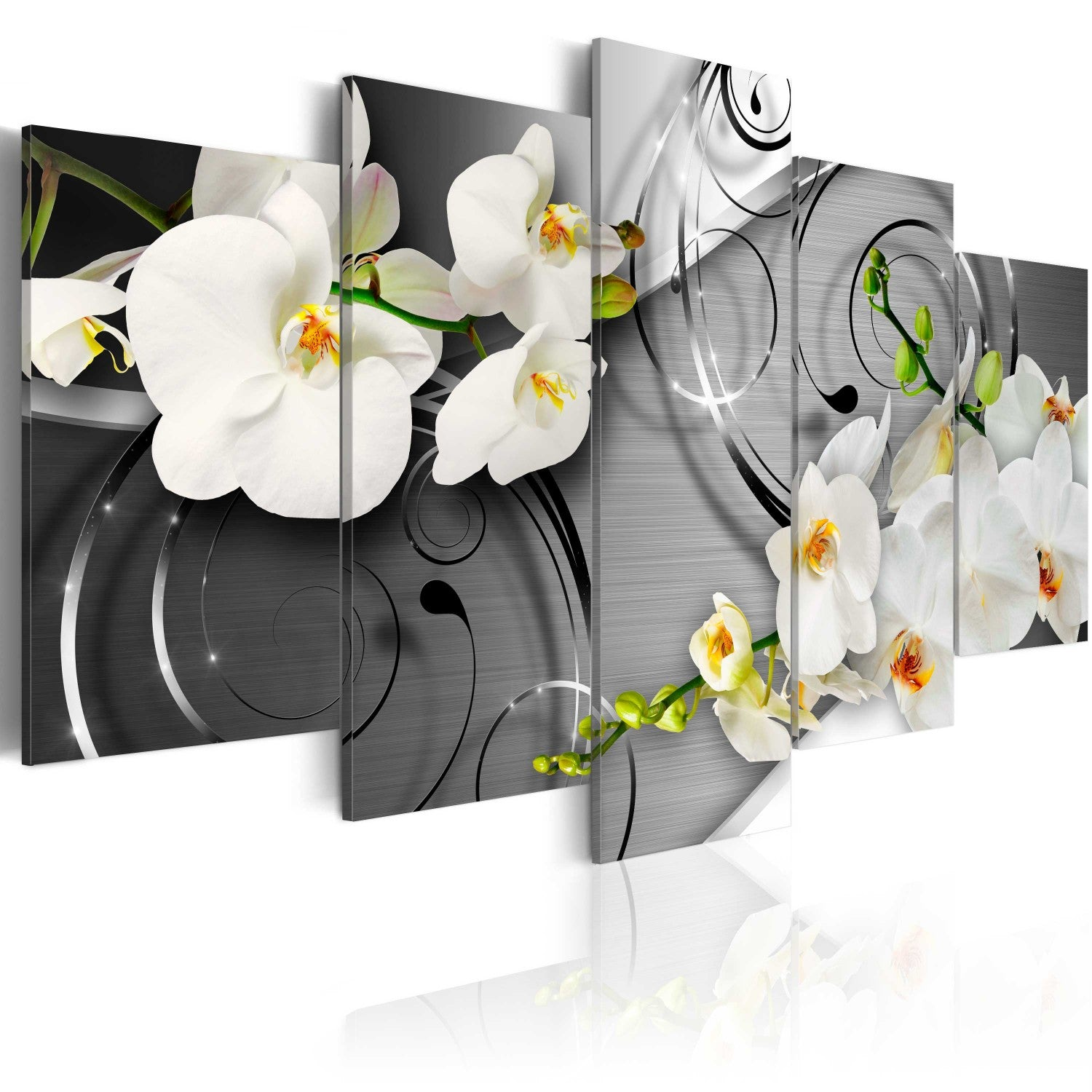 Canvas Painting - Milky Orchids