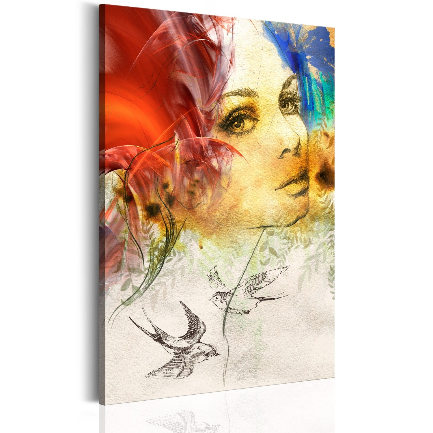 Canvas Painting - Fiery Woman