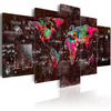 Canvas Painting - World Map Picture - Colorful Extravagance