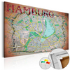 Cork Notice Board - Hamburg [Cork Map]