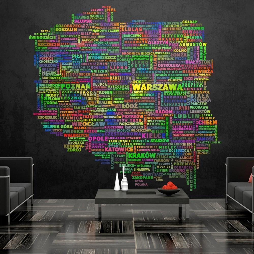 Wallpaper - World Map of Poland