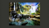 Load image into Gallery viewer, Animal Wallpaper - Horse against the backdrop of a waterfall