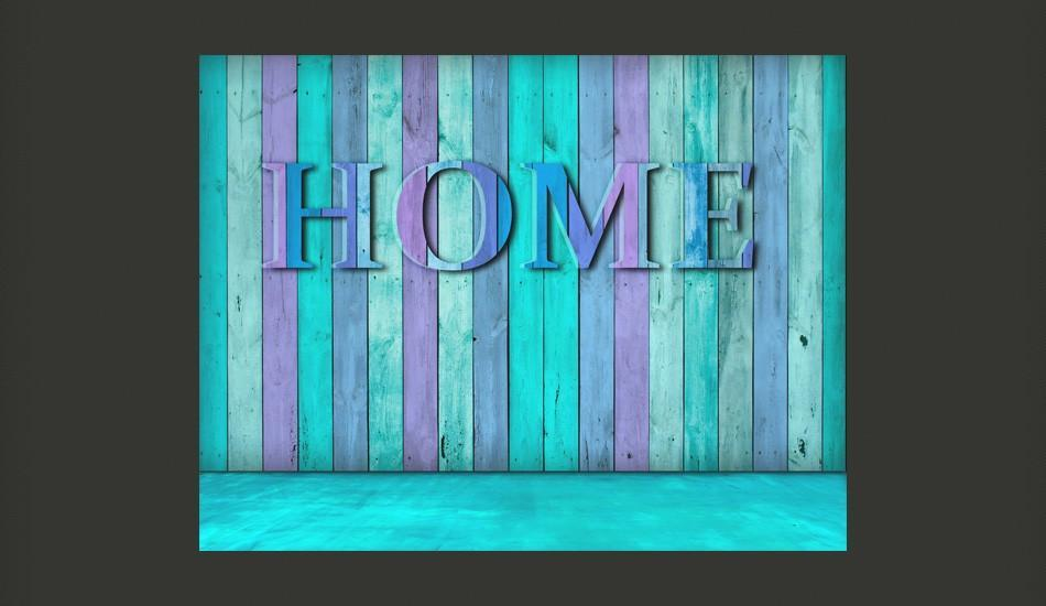 Wallpaper - Writing - Home (turquoise)