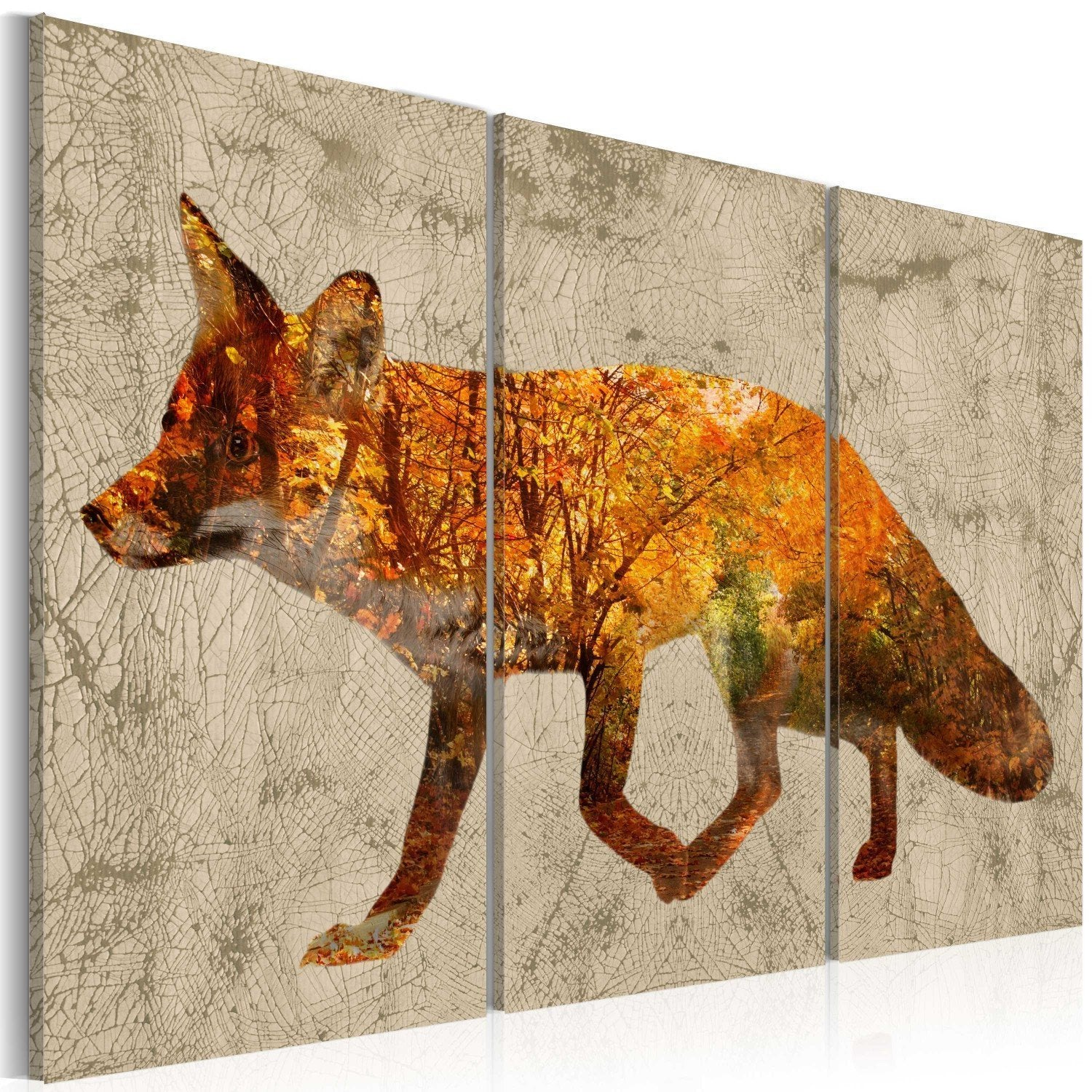 Canvas Painting - Fox in The Wood