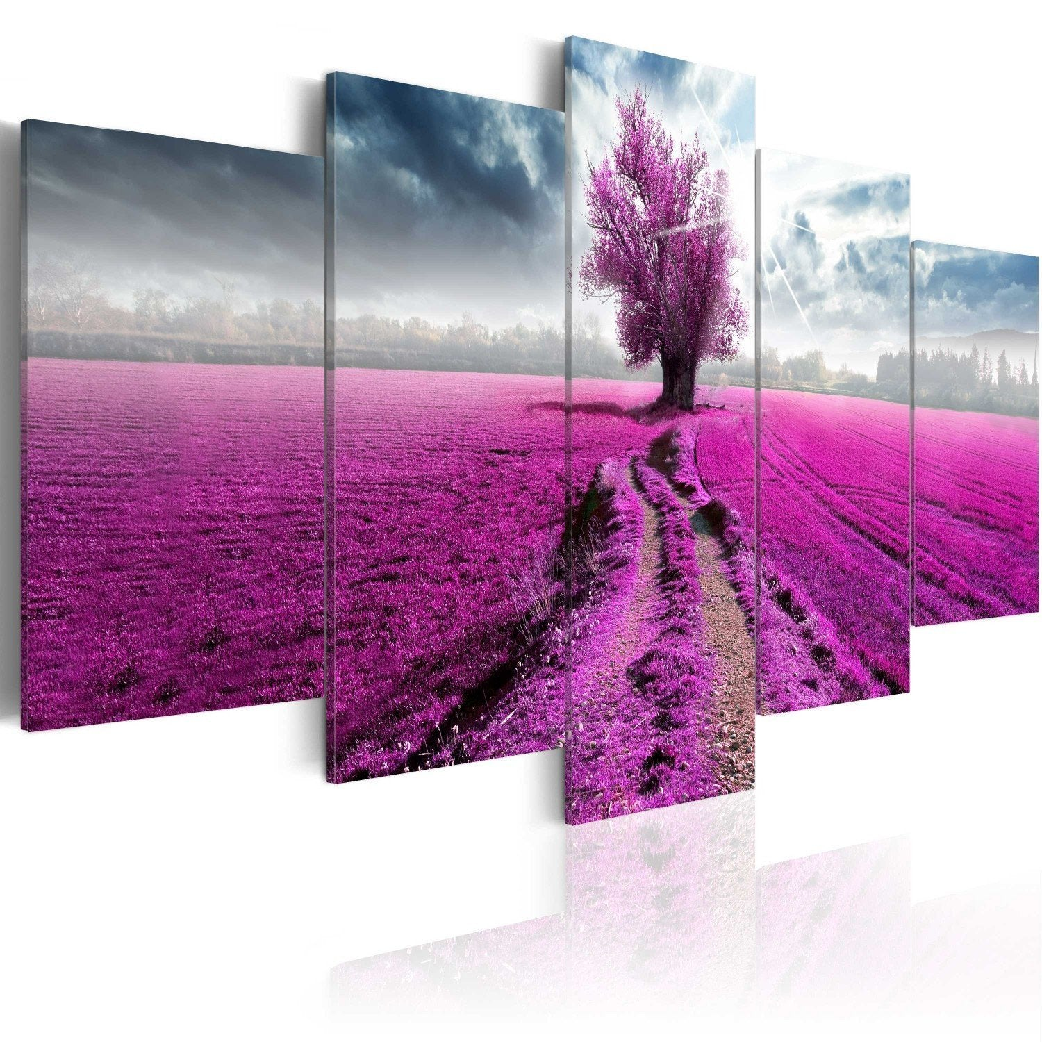 Canvas Painting - Purple Earth
