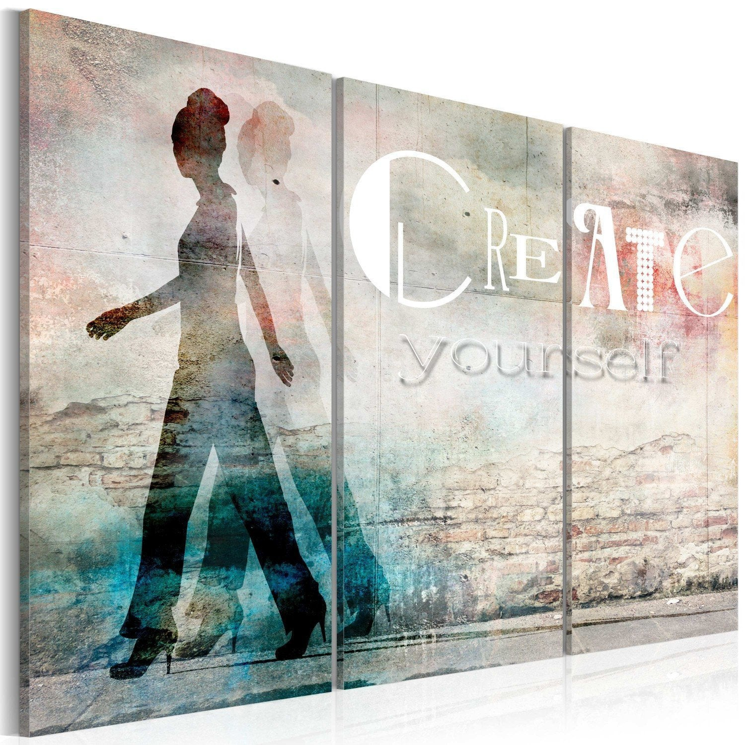Canvas Painting - Create Yourself - Triptych