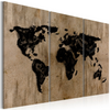 Canvas Painting - Mysterious Map Of The World