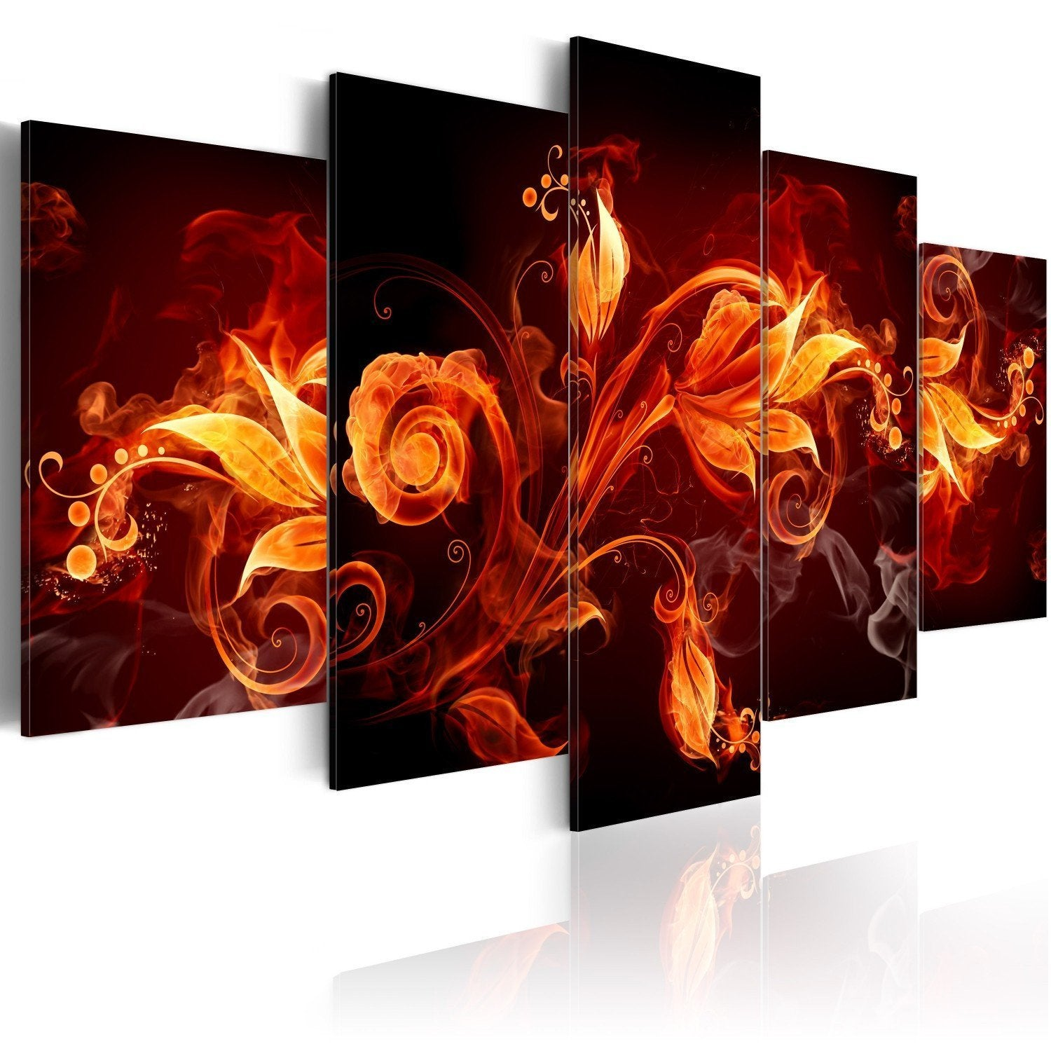 Canvas Painting - Fiery Flower