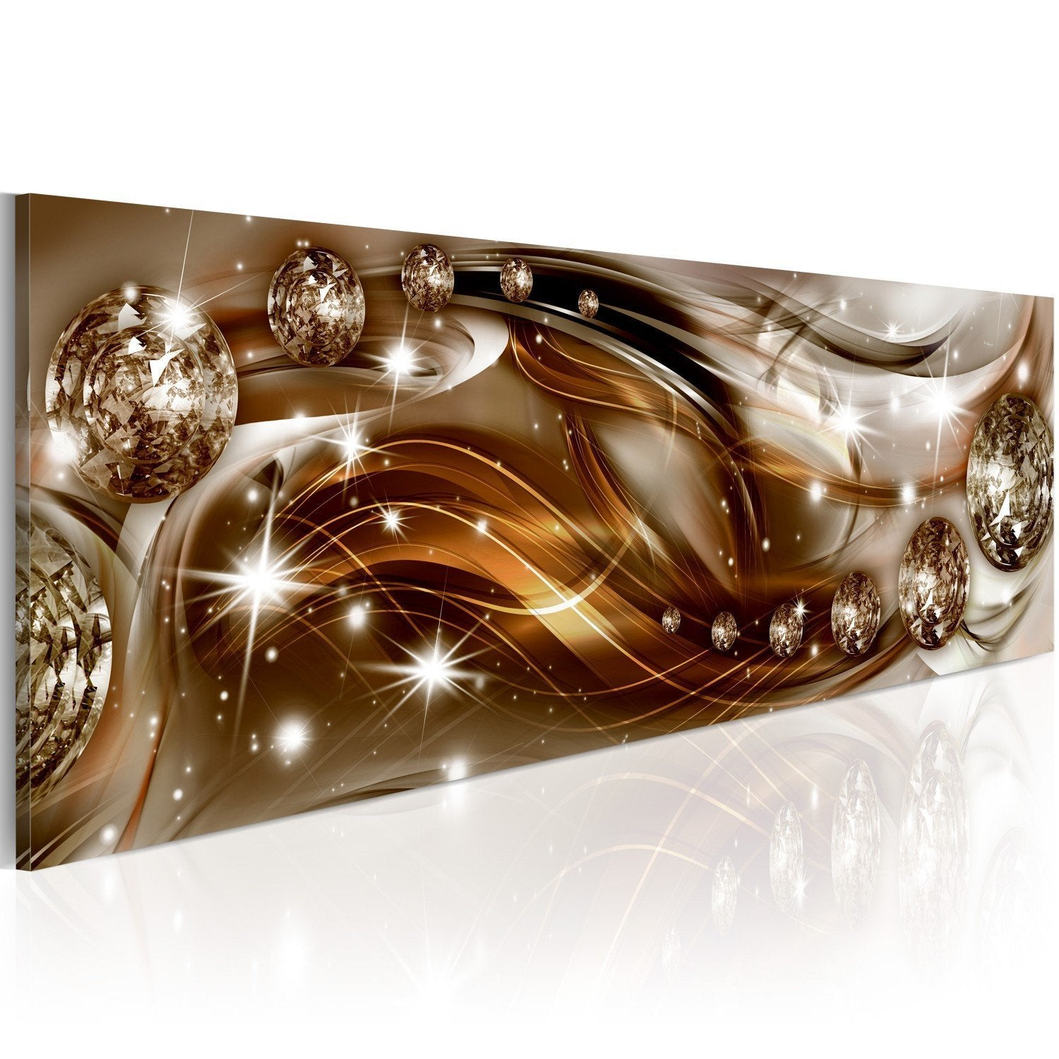 Canvas Painting - Ribbon Of Bronze And Splendor