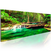 Canvas Painting - Emerald Waterfall