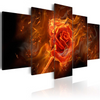 Canvas Painting - Flaming Rose