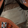 Kilim Leather Metallic Bronze  Duffle Bag