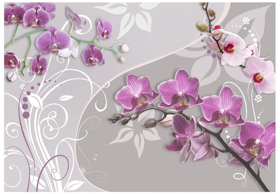 Wall Mural - Flight of Purple Orchids