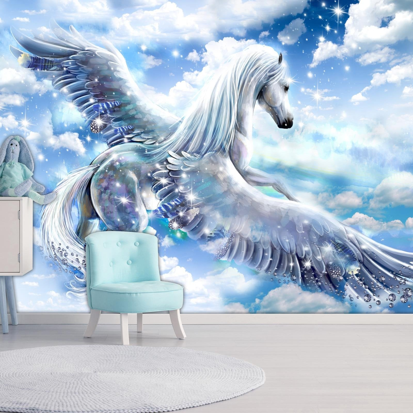 Animal Wallpaper - Pegasus (Blue)