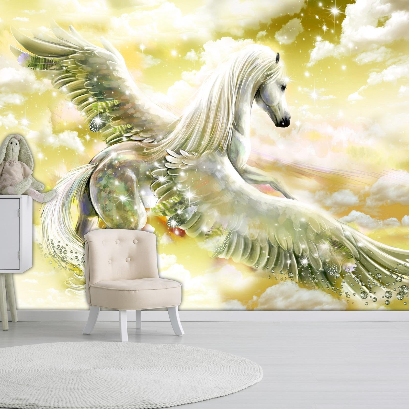 Animal Wallpaper - Pegasus (Yellow)