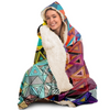 Load image into Gallery viewer, Abstract Pattren Hooded Blanket