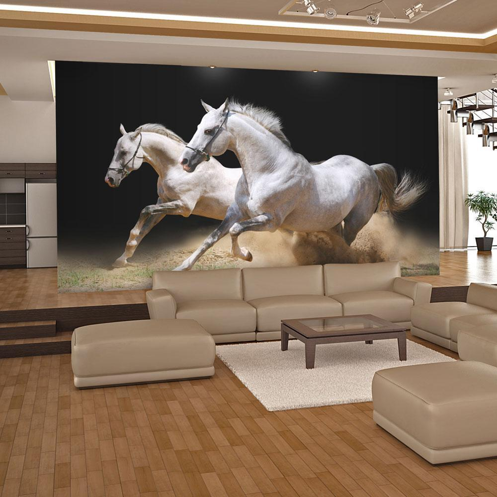 Animal Wallpaper - Horses galloping on the sand