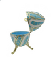 Turquoise Music box Fur Elise by Beethoven Faberge Egg