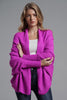 Load image into Gallery viewer, Dolman Sleeve Open Front Ribbed Trim Longline Cardigan