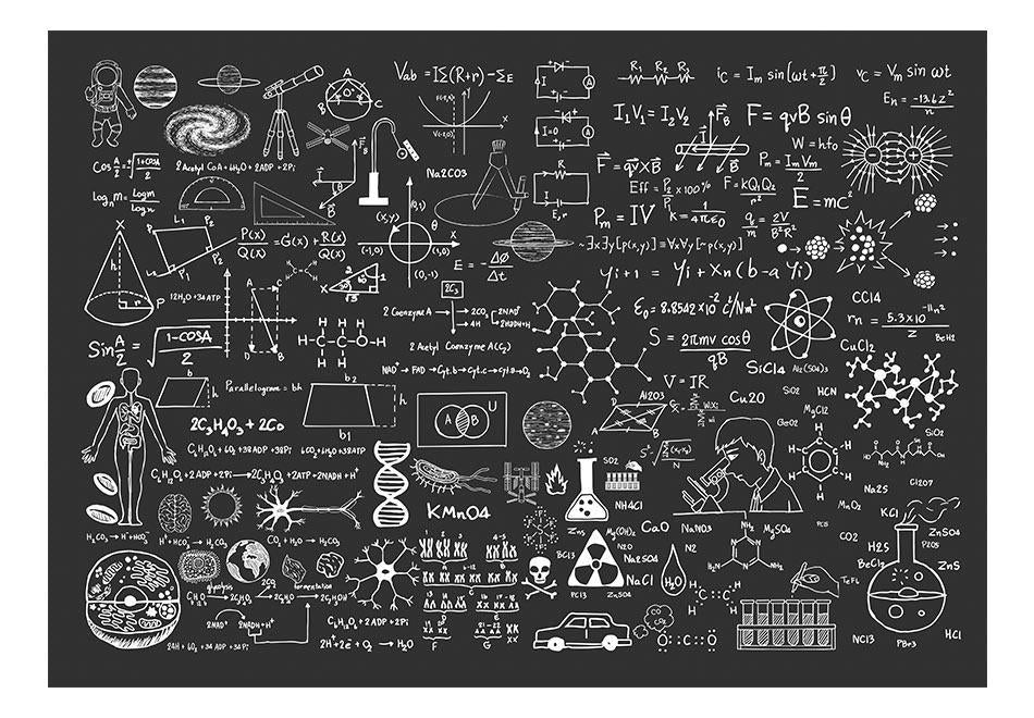 Wallpaper - Lettering - Science on Chalkboard
