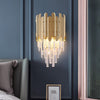 Load image into Gallery viewer, Crystal Luminary Gold Modern Led Wall Light